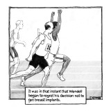 "It was in that instant that Wendell began to regret his decision not to g…" - New Yorker Cartoon Premium Giclee Print by Matthew Diffee