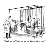 "You'll see—we'll have you up and litigating in no time!" - New Yorker Cartoon Premium Giclee Print by Donald Reilly