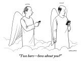 "Two bars—how about you?" - New Yorker Cartoon Premium Giclee Print by Alex Gregory