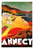 Annecy La Plage Prints by Robert Falcucci