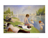 Bathers at Asnieres Print by Georges Seurat