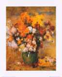 Bouquet of Chrysanthemums Posters by Pierre-Auguste Renoir