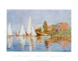 Le pont d'Argenteuil Affiches par Claude Monet