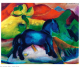 Poney bleu Poster par Franz Marc