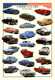 Poster voitures américaines des années 50 Affiches