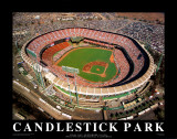 Candlestick Park – San Francisco, Kalifornien Poster von Mike Smith