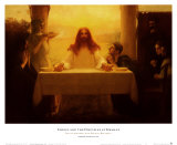 Cristo y los discípulos en Emmaus Póster por Pascal Adolphe Jean Dagnan-Bouveret