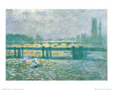 Charing Cross Bridge Affiche par Claude Monet