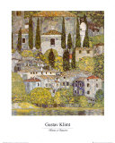 Church at Cassone sul Garda Poster van Gustav Klimt