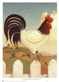 Country Crowers I Print by Robert LaDuke