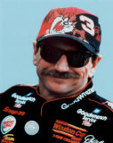 Dale Earnhardt Portrait With Tazz Hat Photo