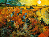The Red Vineyard at Arles, c.1888 Plakater av Vincent van Gogh The Red Vineyard at Arles, c.1888 Plakater av Vincent van Gogh