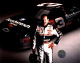 Dale Earnhardt Studio Shot With Car (Horizontal) Photo