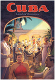 Cuba, país del romance (tamaño reducido) Posters por Kerne Erickson
