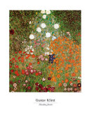Blumengarten Poster von Gustav Klimt