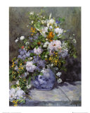 Große Blumenvase Kunstdruck von Pierre-Auguste Renoir