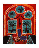 Interior with Blue Chair Print by Pablo Picasso