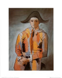 Arlequin les mainscroisees, 1923 Póster por Pablo Picasso
