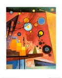 Heavy Red Posters by Wassily Kandinsky