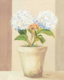 Hydrangeas in White Pot Print by Martha Decon Hydrangeas in White Pot Print by Martha Decon