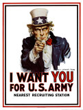 I Want You for the U.S. Army, ca. 1917 Posters van James Montgomery Flagg I Want You for the U.S. Army, ca. 1917 Posters van James Montgomery Flagg