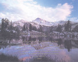 Lord's Prayer with Sunset Mountains Art by Craig Tuttle