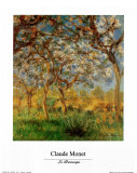 Printemps Affiches par Claude Monet