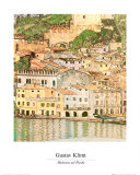Vue de Malcesine Affiches par Gustav Klimt