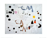 Mujer Sonando en su Evansion, c.1945 Posters by Joan Miró