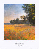 Haferfelder Kunst von Claude Monet