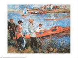 Oarsmen At Chatou, 1879 Lámina por Pierre-Auguste Renoir