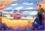 Palm Beach Aero Kunstdruck von Kerne Erickson