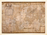 Verdenskort Plakater af Gerardus Mercator Verdenskort Plakater af Gerardus Mercator