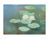 Water Lilies by Nightfall Posters by Claude Monet Water Lilies by Nightfall Posters by Claude Monet