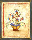 Primitive Florals IV Poster by Valerie Wenk
