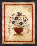 Primitive Florals II Prints by Valerie Wenk