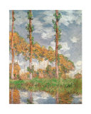 Peupliers à Giverny Posters par Claude Monet
