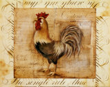 Coq de basse-cour rustique II Affiche par Kimberly Poloson