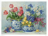 Jardín primaveral en azul I Arte por Barbara Mock Jardín primaveral en azul I Arte por Barbara Mock
