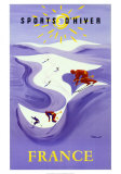 Sports D'hiver Posters af Bernard Villemot Sports D'hiver Posters af Bernard Villemot