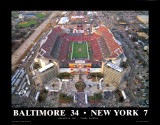 Superbowl XXXV Ravens-Giants at Tampa Bay Prints by Mike Smith