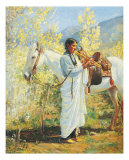 The Flute Player Print by Bert Phillips
