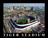 デトロイト - タイガースタジアムでの最終戦 プリント - マイク・スミス
