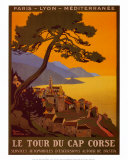 Tour Du Cap Corse Kunstdrucke von Roger Broders
