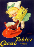 Tobler-Trinkschokolade Kunstdrucke von Onwy 
