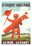 Le Touquet Paris-Plage Affiches par Courchinoux 