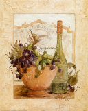 Vino e Grapa II Poster af Carol Robinson