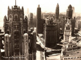 View to Grand Avenue, Chicago, 1930 Poster