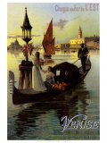 Venise Affiche par Hugo D'Alesi