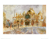 Venezia Piazza San Marco Láminas por Pierre-Auguste Renoir